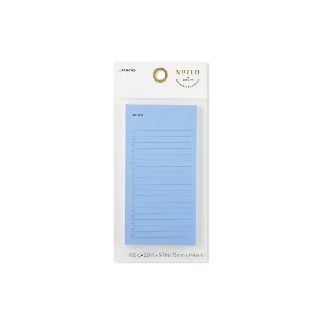 Post-it  List Notes 3"x6" - Blue | Target