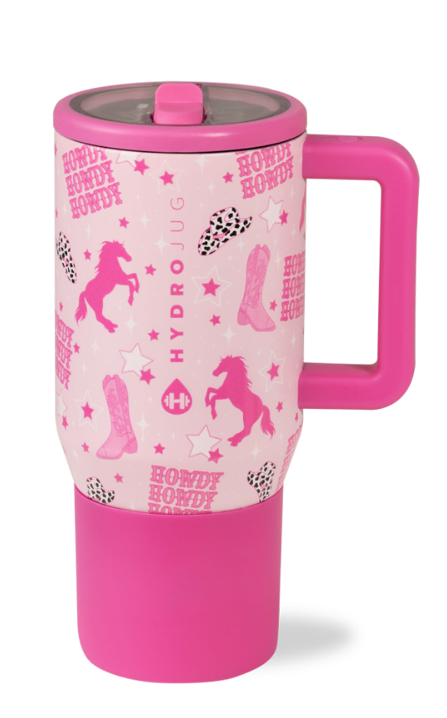 HydroJug Hot Pink Cowgirl 20 oz Traveler Insulated Mug - NOSZ - From Cavender's | Cavender's