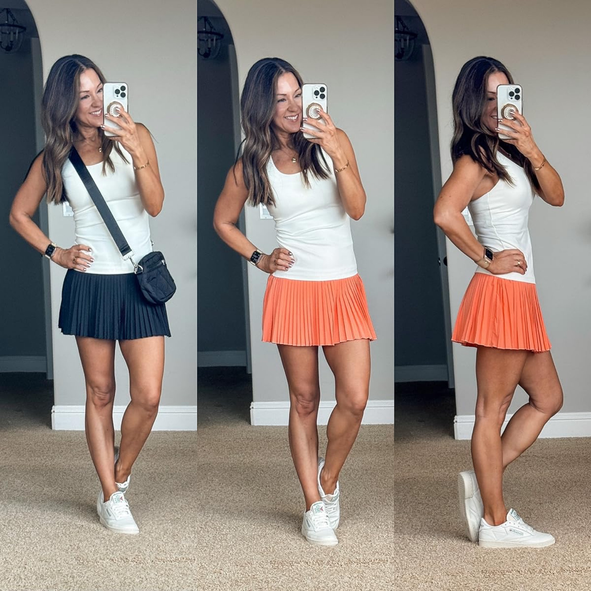 Theme Park Outfit Idea

I am wearing size XS tank and pleated skort (black and scorched coral) - TTS! Sneakers go up 1/2 size 

Activewear  activewear skirt  tank top  skort  pleated skort  Athleisure  sneakers  casual outfit  crossbody purse  EverydayHolly

#LTKOver40 #LTKFitness #LTKStyleTip