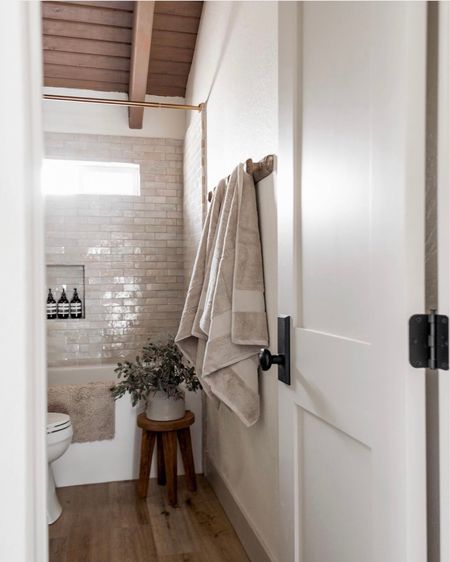 Neutral bathroom decor. These are the best towels! 

#LTKSeasonal #LTKhome #LTKFind