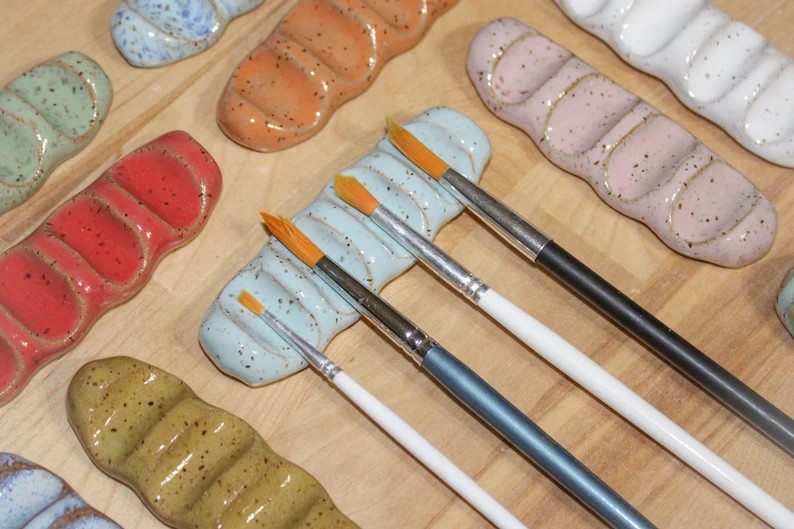 Colorful Paint Brush Rest: Ready-to-ship Gift for Painters - Etsy | Etsy (US)