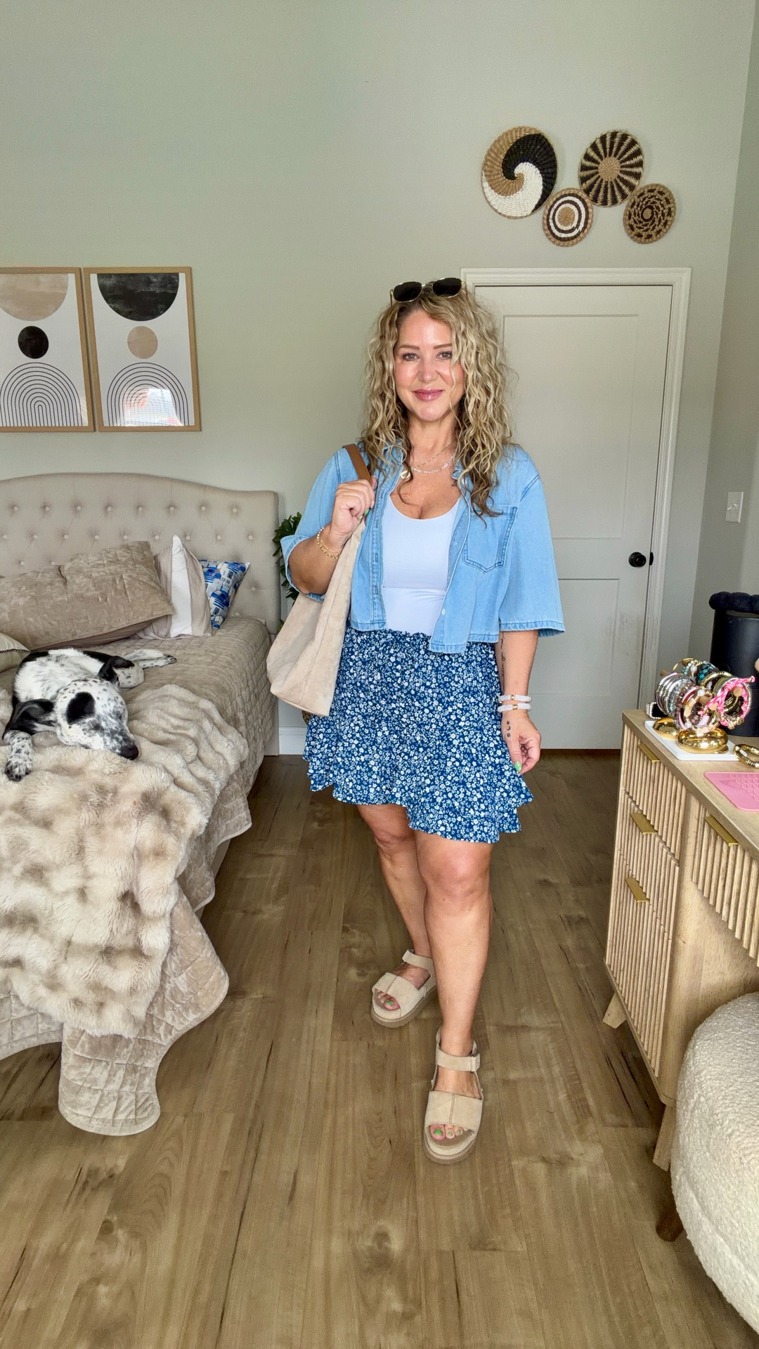 Size large in everything 
Sandals tts 

#LTKPetite #LTKOver40 #LTKMidsize