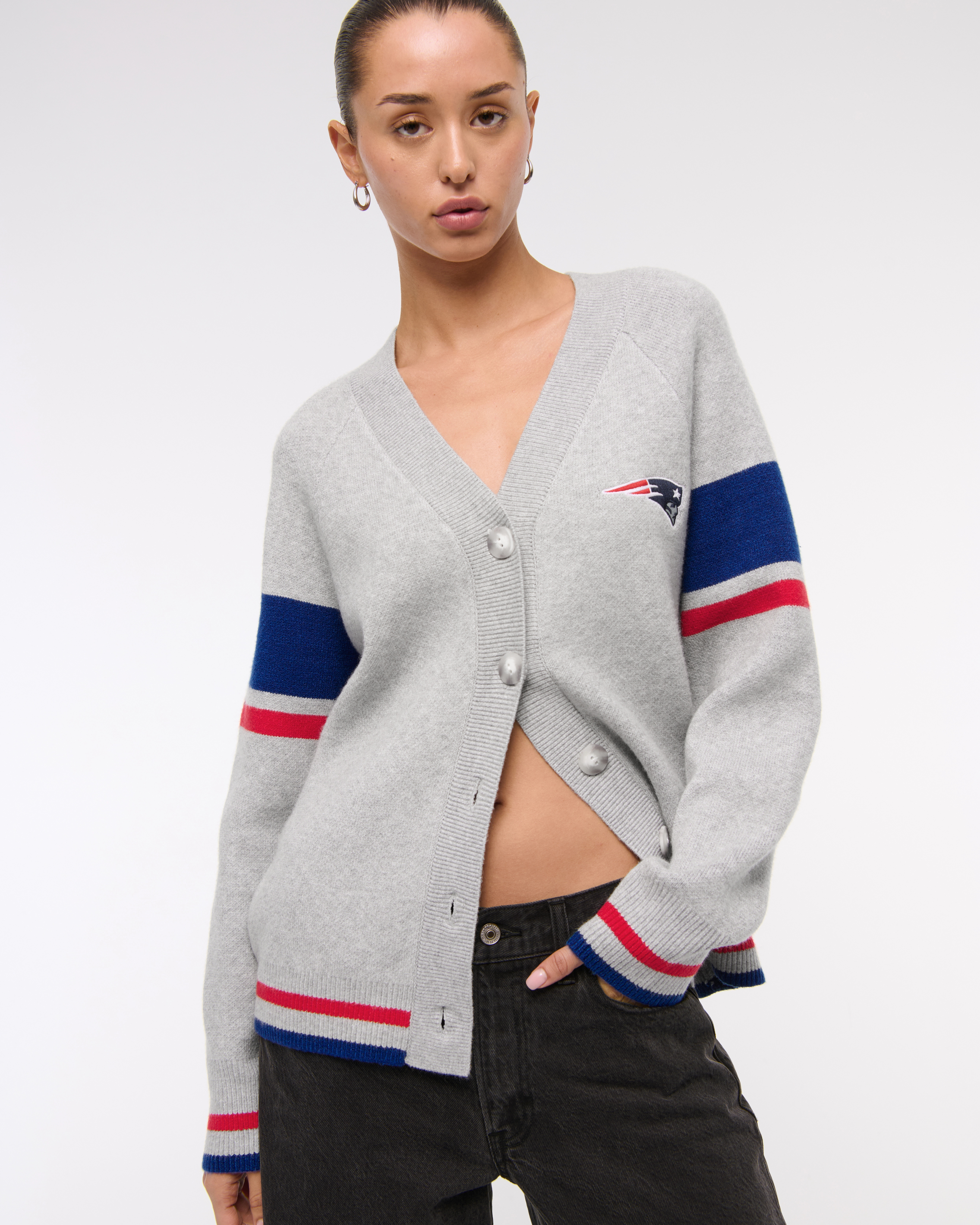 New England Patriots LuxeLoft Cardigan | Abercrombie & Fitch (US)