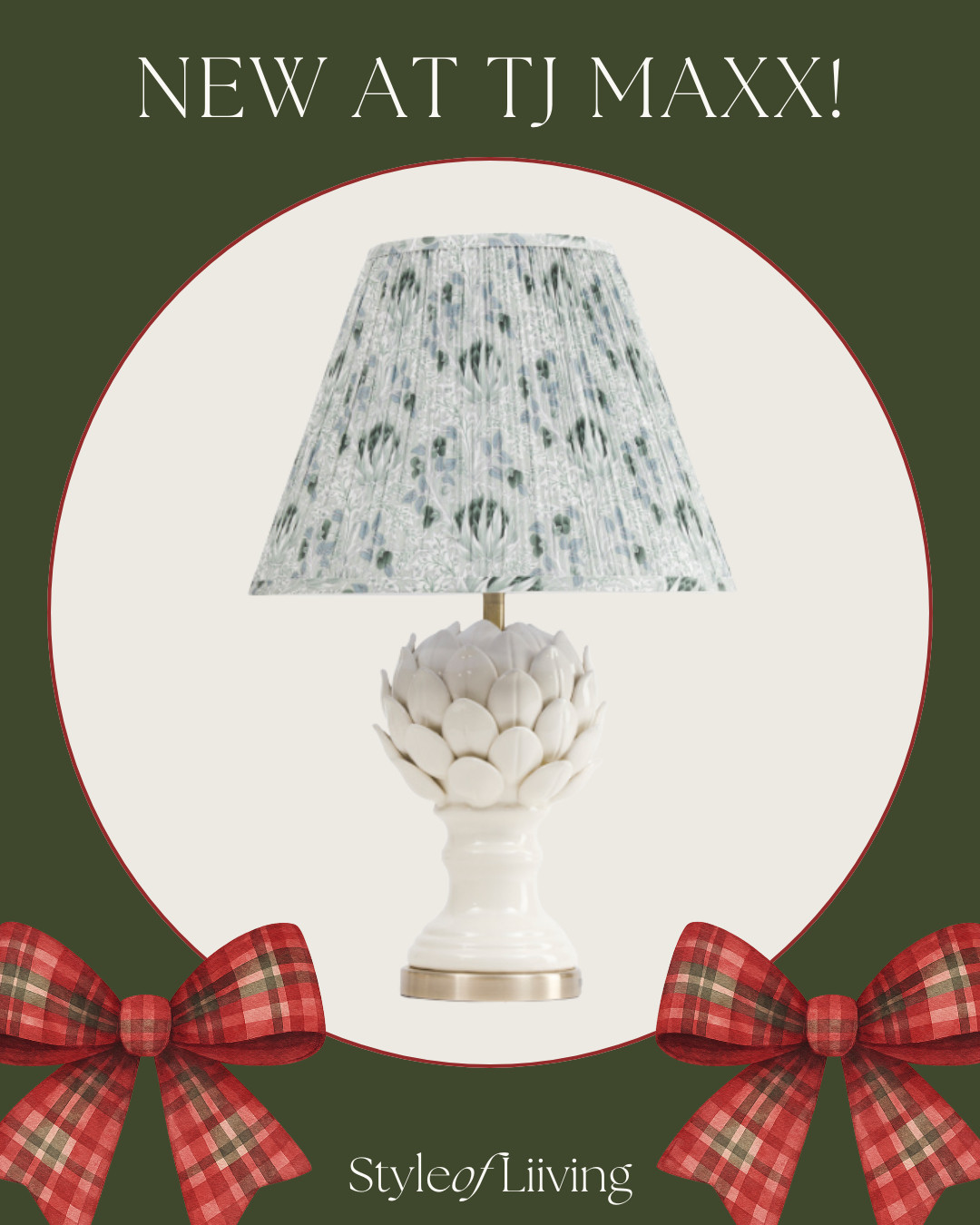 New at TJ Maxx! Gorgeous table lamp.
#lamp #tablelamp #tjmaxx #artichokeshaped #pleatedshade  

 #LTKSeasonal #LTKHome #LTKSaleAlert