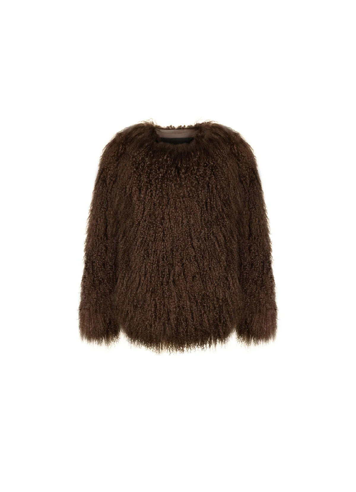 Brown Mongolian Coat | DE SAVARY LONDON