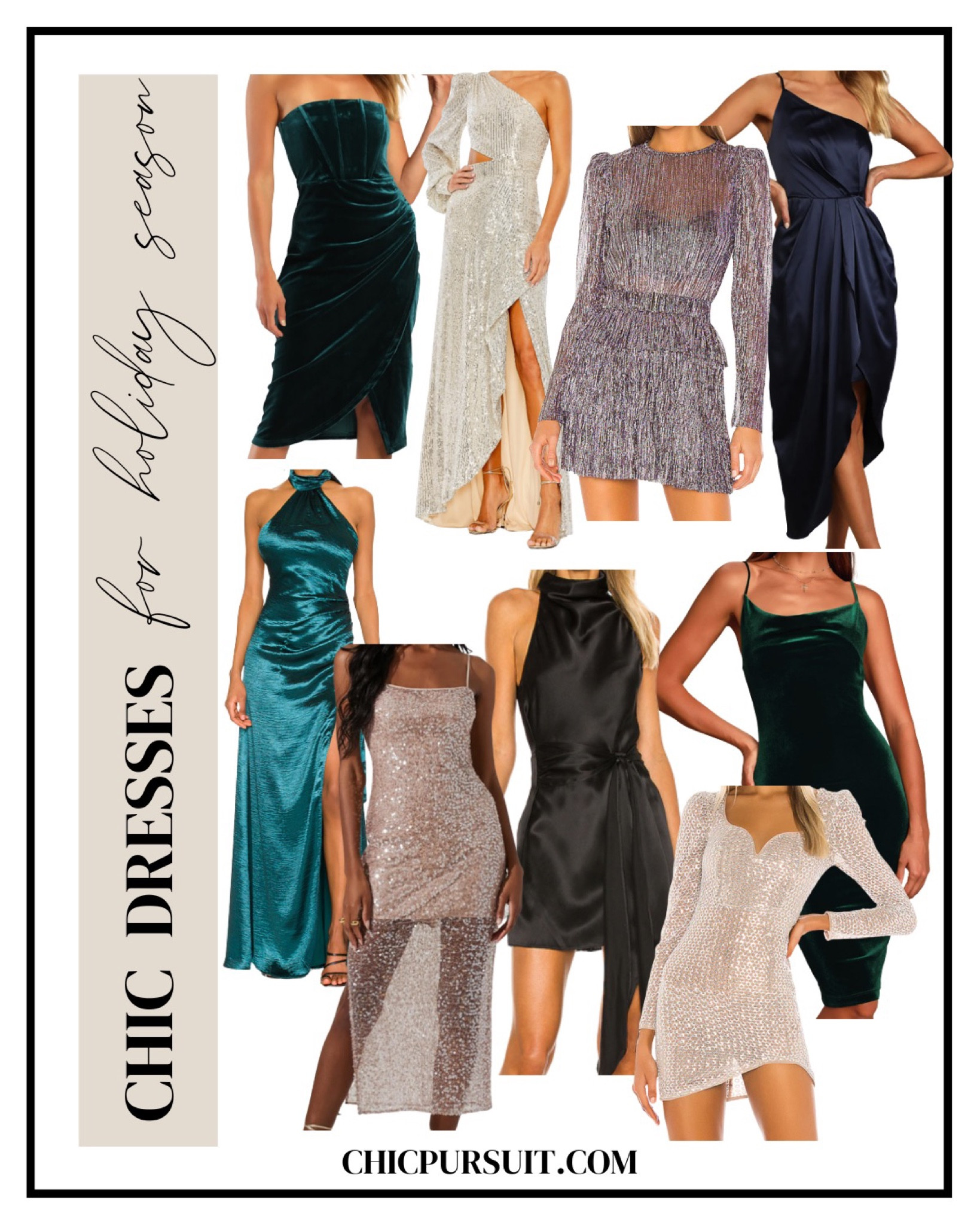 Chic holiday dresses, Christmas outfits, sequin dresses, party season, evening dresses, party dresses, revolve, satin dress, velvet dress, maxi dress, mini dress 

#LTKSeasonal #LTKstyletip #LTKHoliday