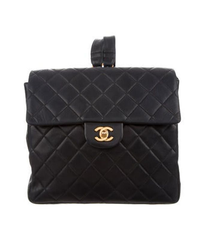 Chanel Vintage Classic Flap Backpack Black Chanel Vintage Classic Flap Backpack | The RealReal