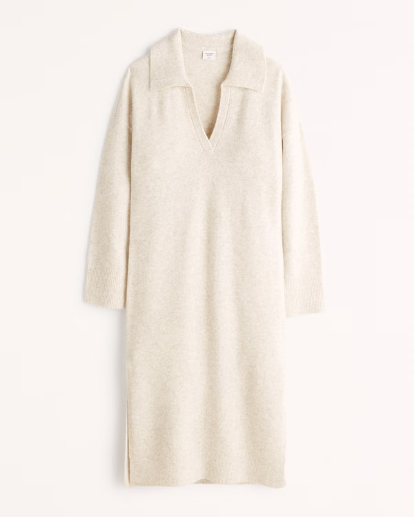 Women's Long-Sleeve Midi Sweater Dress | Women's Dresses & Jumpsuits | Abercrombie.com | Abercrombie & Fitch (US)