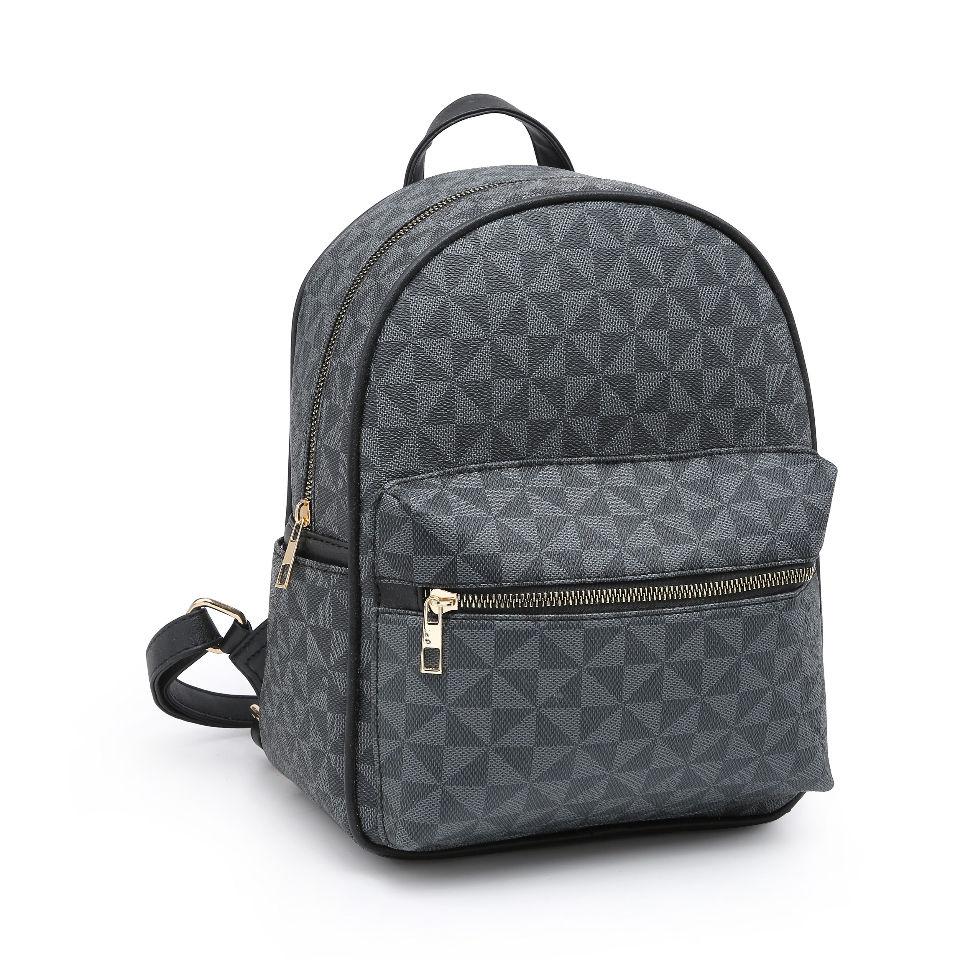 POPPY Fashion Faux Leather Backpack for Women Causal Rucksack Travel Shoulder Bag Girls School Da... | Walmart (US)