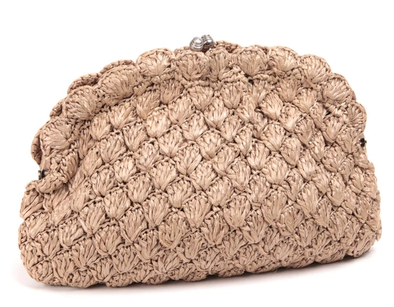 Vintage Raffia Woven Straw Clutch 1960s Handmade Japan Tan MCM | Etsy | Etsy (US)