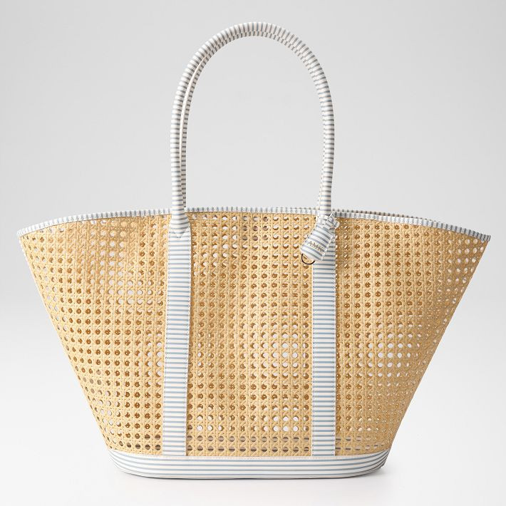 Waterproof Caning Wide Tote | Mark and Graham