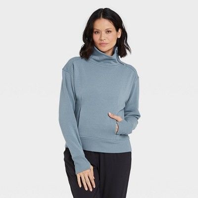 Women's Asymmetrical Zip Pullover Sweatshirt - All in Motion™ | Target