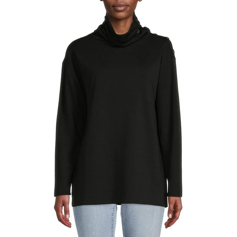 Time and Tru Women's Tunic Sweatshirt - Walmart.com | Walmart (US)