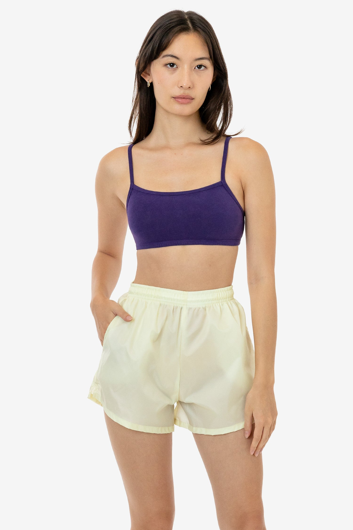 RNF314 - Women's Nylon Track Shorts | Los Angeles Apparel