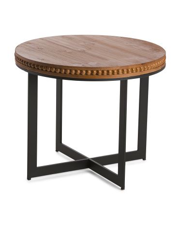 Metal Wooden Side Table | TJ Maxx