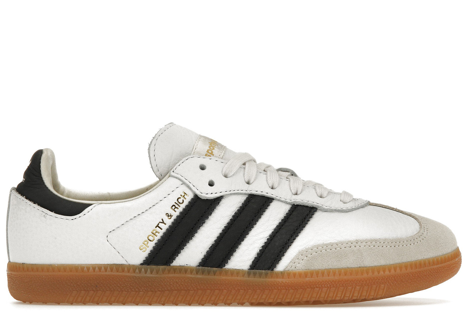 Men's Adidas Samba OG Sporty & Rich White Black Sneakers in Cloud White/Legend Ink/Gum | StockX
