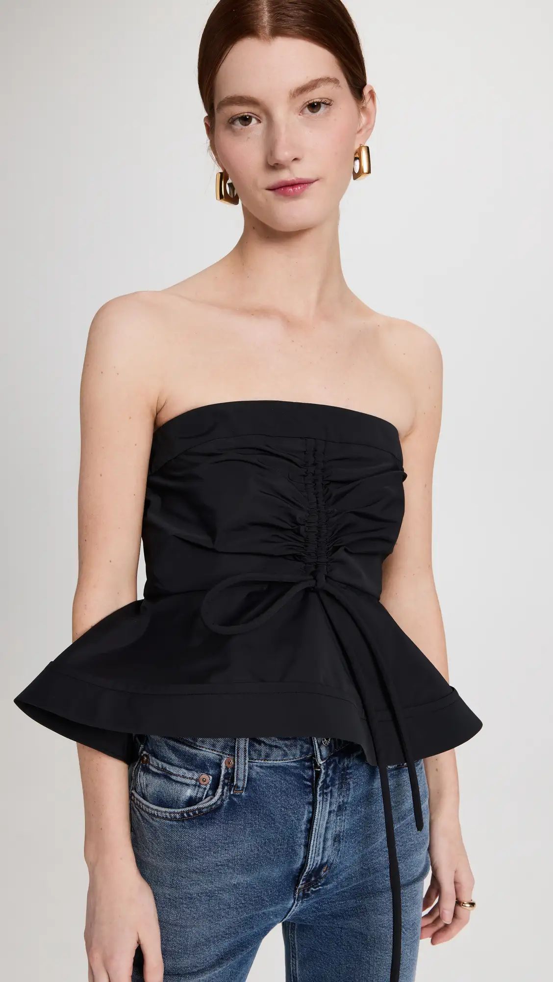 Proenza Schouler Technical Cotton Strapless Top | Shopbop | Shopbop