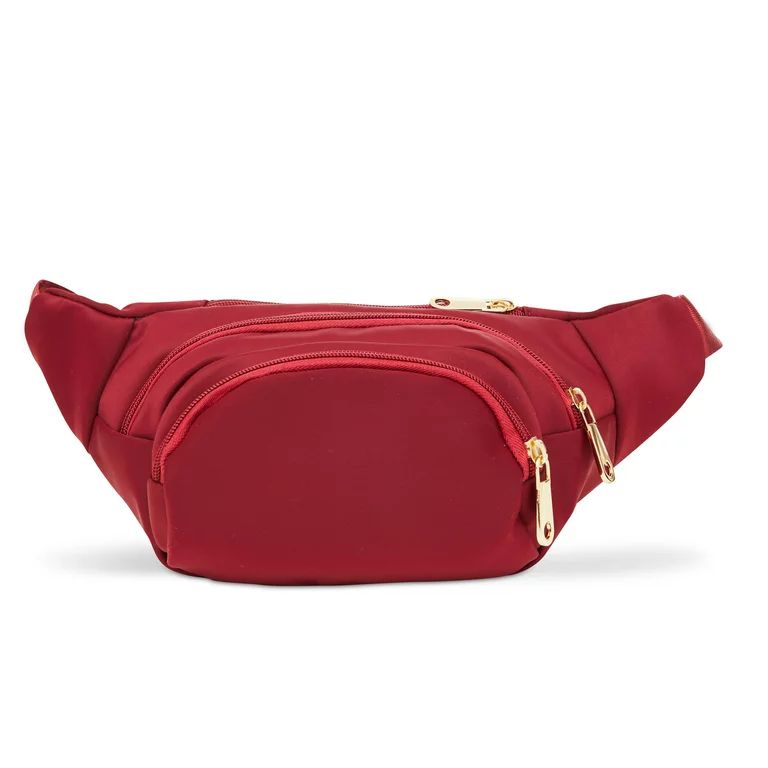 Red Extra Large Fanny Pack Plus Size, Crossbody Bag with Adjustable Belt Straps Fits 34-60 Inch W... | Walmart (US)