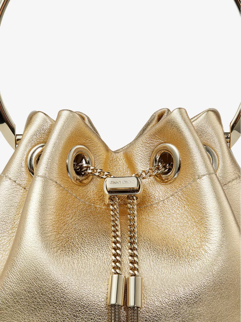 Bon Bon metallic-leather top-handle bag | Selfridges