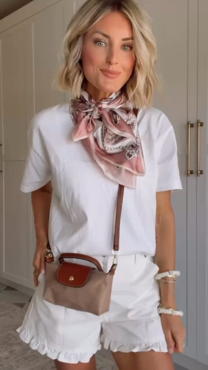 Truly so many ways to style this silk scarf! Such a great staple accessory to have this season! Wearing S/6. Loverly Grey, Amazon find, Amazon fashion, silk scarf, satin scarf, mini crossbody bag

#LTKootd #LTKSeasonal