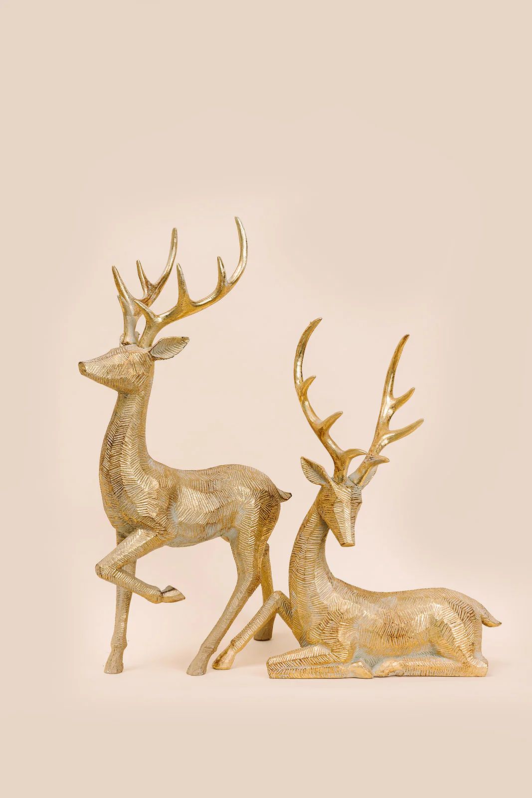 Gold Resin Deers | Joy Meets Home
