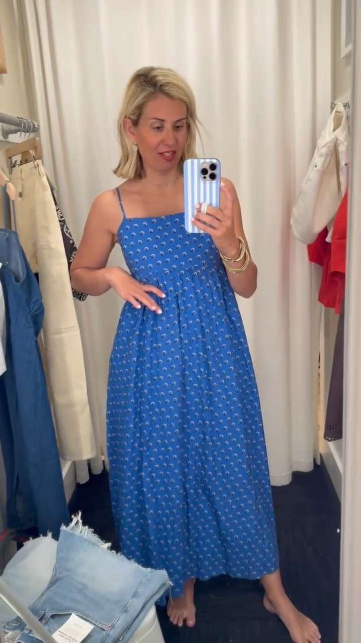 #LTKxMadewell 20% off sitewide - This dress is stunning. I love the light smocking in the back, adjustable straps, pockets and print!! This dress is an easy yes. Wearing size small 

 #LTKxMadewell #LTKootd #LTKSaleAlert