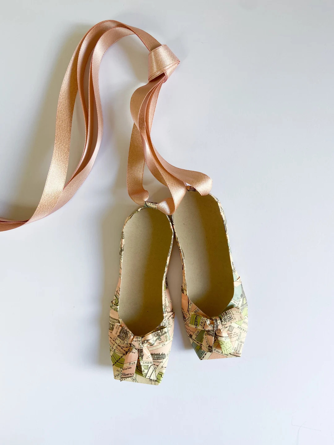 Paper Ballet Shoes- Paris Map (11x14) - Etsy | Etsy (US)