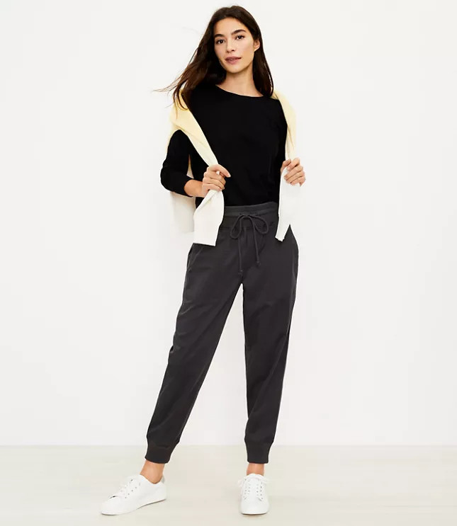 Lou & Grey Supersoft Sateen Joggers | LOFT