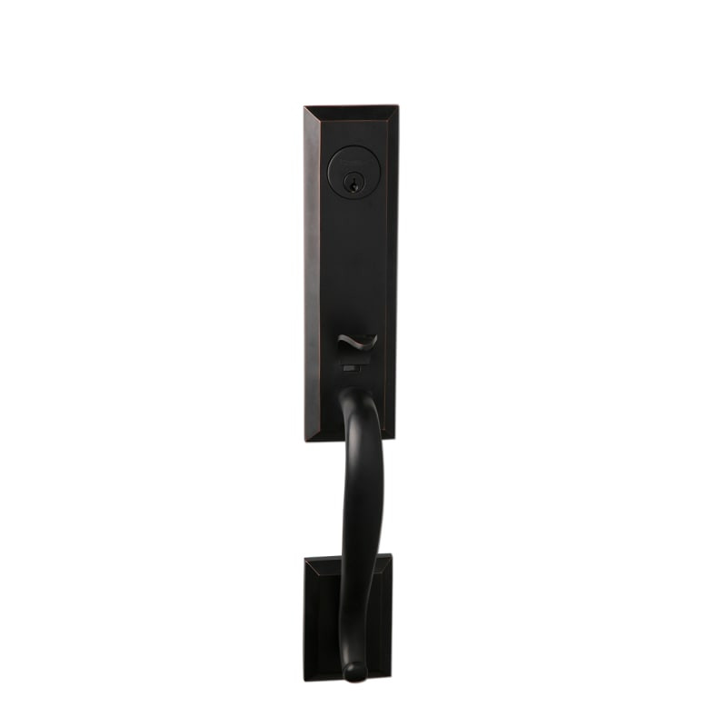 Delaney 919 Bravura Series One Piece Keyed Entry Single Cylinder Door Handleset Oil Rubbed Bronze Ha | Build.com, Inc.
