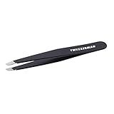 Tweezerman Stainless Steel Slant Tweezer - Eyebrow Tweezers for Women and Men (Black) | Amazon (US)