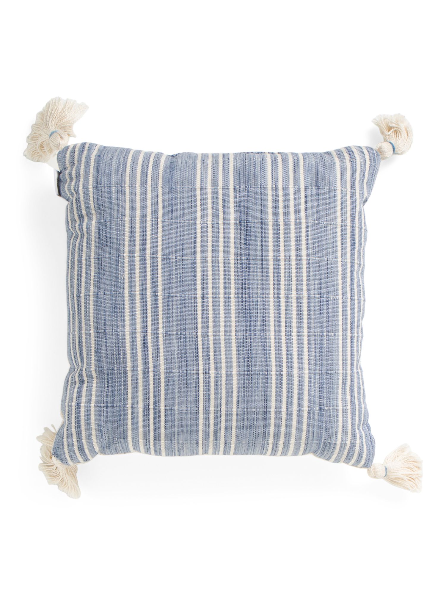 Indoor Outdoor Hayden Striped Pillow With Tassels | Throw Pillows | Marshalls | Marshalls