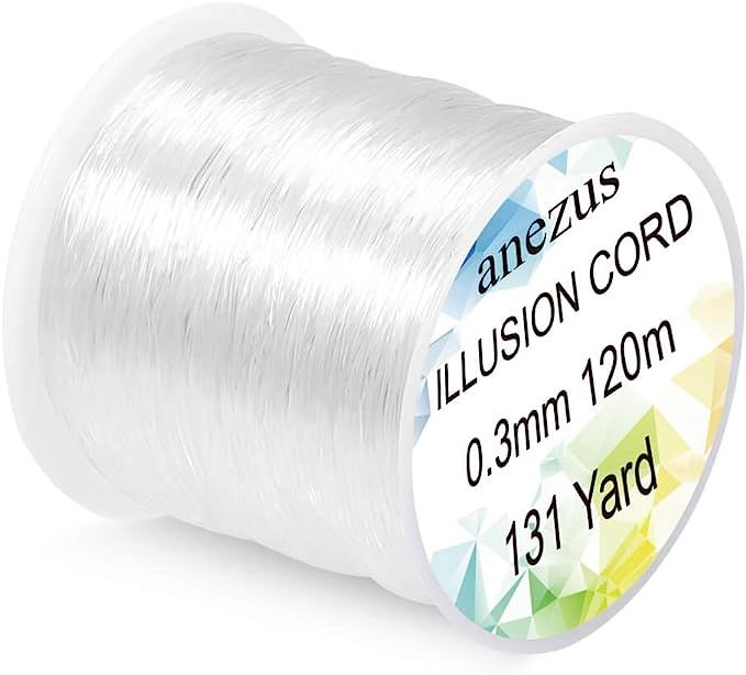 Anezus Fishing Line Nylon String Cord Clear Fluorocarbon Strong Monofilament Fishing Wire | Amazon (US)