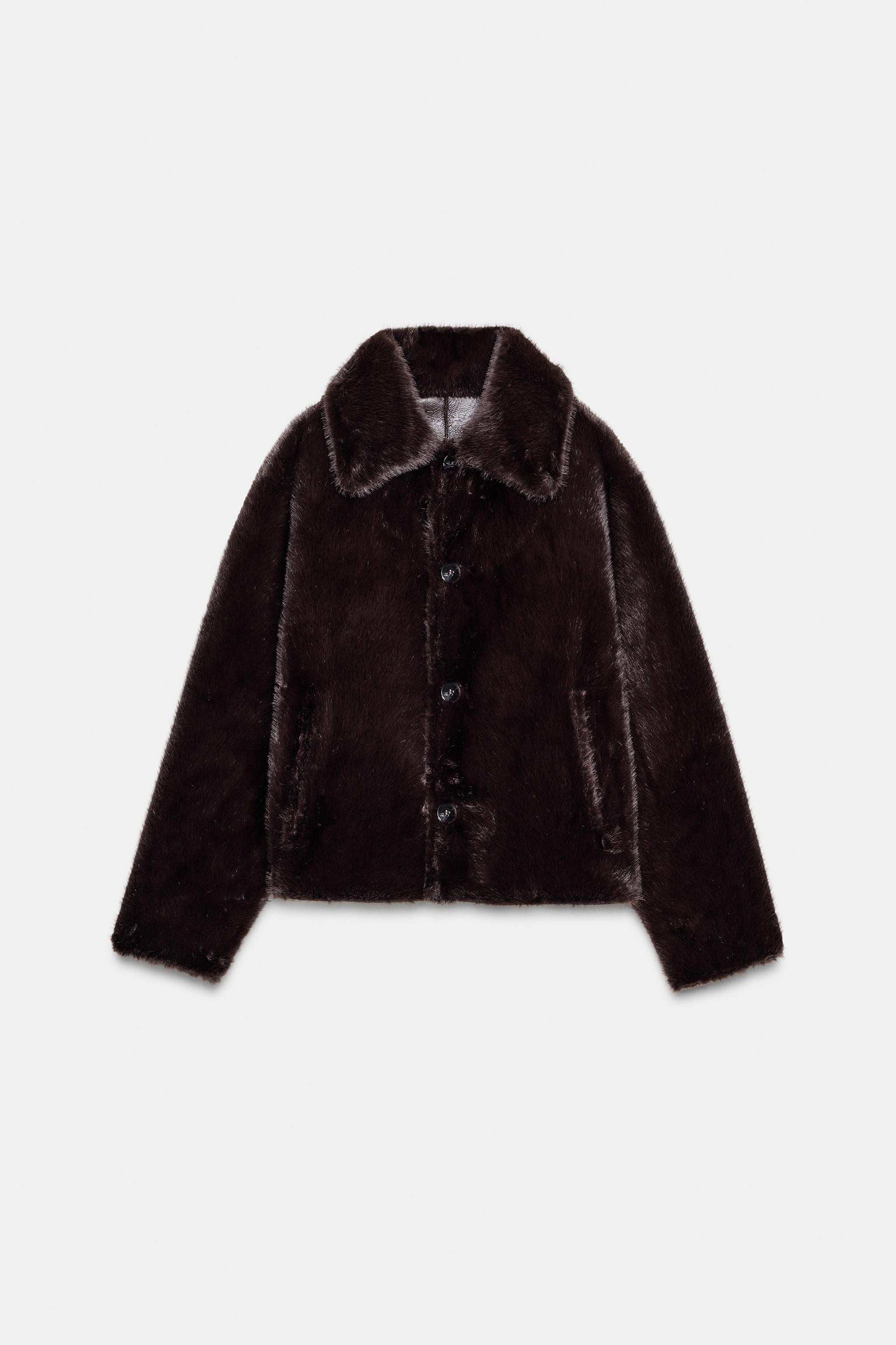 REVERSIBLE DOUBLE FACED FAUX LEATHER JACKET | Zara US