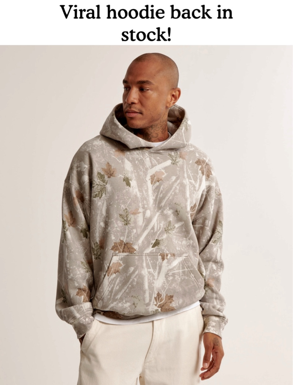 Viral white camo hoodie is back in stock! 🤍🫶🏼🌲

#LTKmens #LTKSeasonal #LTKfindsunder100