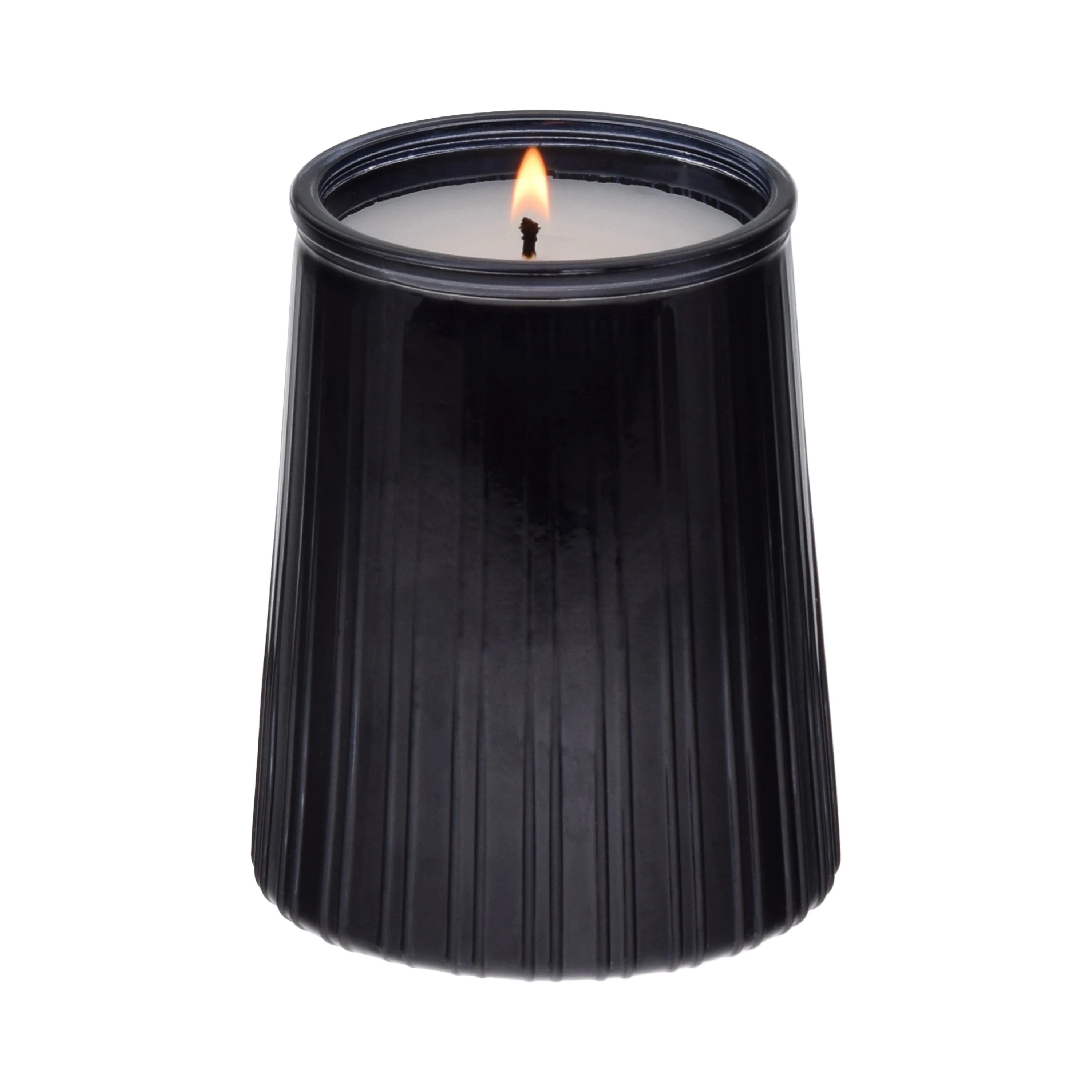 Better Homes & Gardens Warm Leathered Amber Scented 1-Wick 16.1oz Ribbed Jar Candle | Walmart (US)