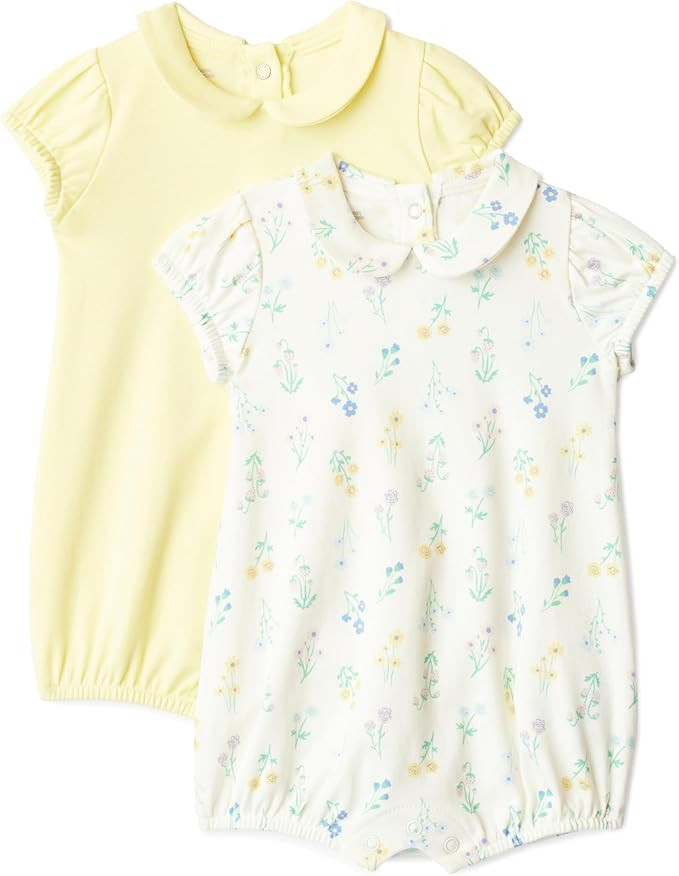 Amazon Essentials x Sofia Grainge Baby Girls' Cotton Short Sleeve Romper with Peter Pan Collar | Amazon (US)