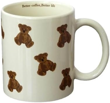 Cute Vintage Cartoon Bear Mugs Ceramic Coffee Mug Water Cup 350ml/12oz Funny Novelty Gift for Wom... | Amazon (US)