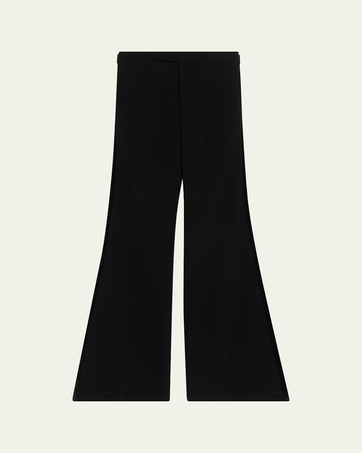 Velvet Stripe Crepe Trousers | Bergdorf Goodman