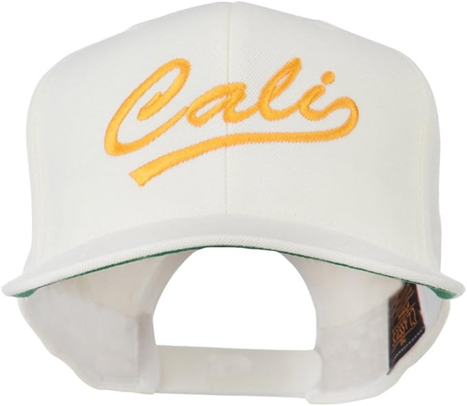 e4Hats.com Cali Embroidered Flat Bill Cap | Amazon (US)