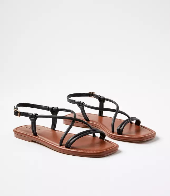 Skinny Strappy Sandals | LOFT
