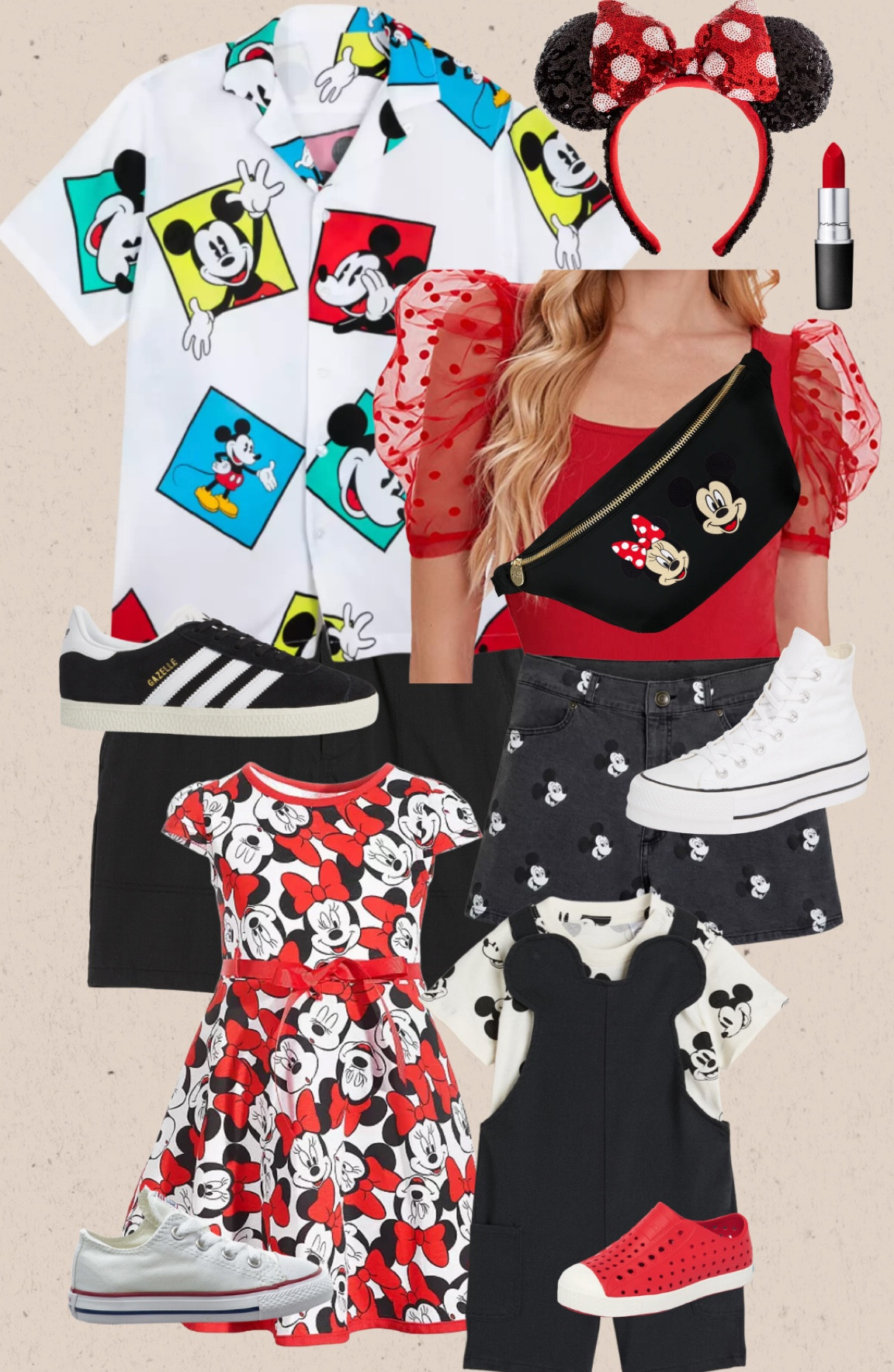 Disney family coordination!

Mickey and Minnie are always a good idea on a trip to Walt Disney World. 

Channel the 90s with the Mickey & Co button down! 

Fun Mickey print shorts with sheer polka dot sleeve top. 

Cute Mickey shortalls with Mickey print shirt for boy. 

All over Minnie Mouse print for little girl. 

Wear to Magic Kingdom, Epcot or Hollywood Studios!

#disneystyle #disneyoutfits #disneyfamily #mickeymouse #minniemouse #disneyworld #disneyland #disneybaby 

#LTKtravel #LTKfamily #LTKkids