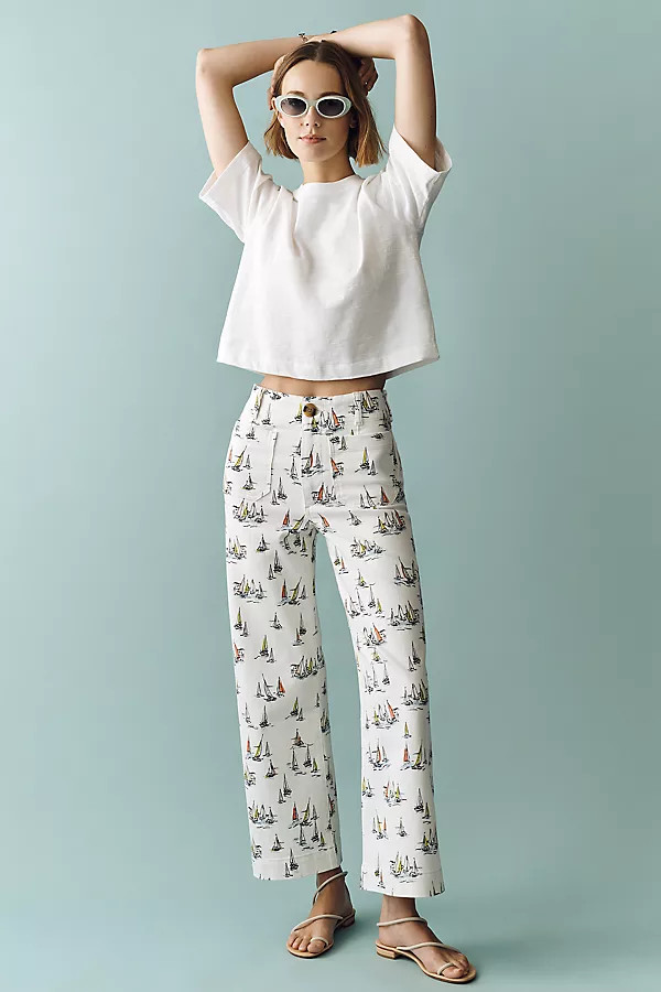 Colette Full-Length Wide-Leg Jeans by Maeve | Anthropologie (US)