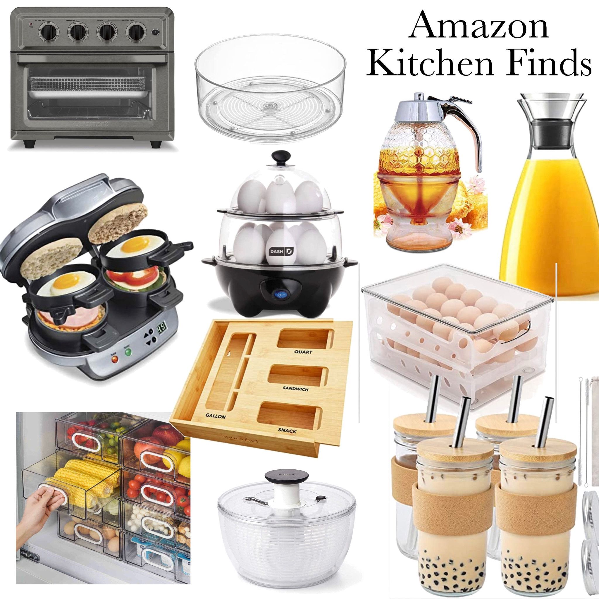 Kitchen organization, storage, gadgets, salad spinner, boba, toaster oven, air fryer, Amazon

#LTKGiftGuide #LTKhome #LTKfamily