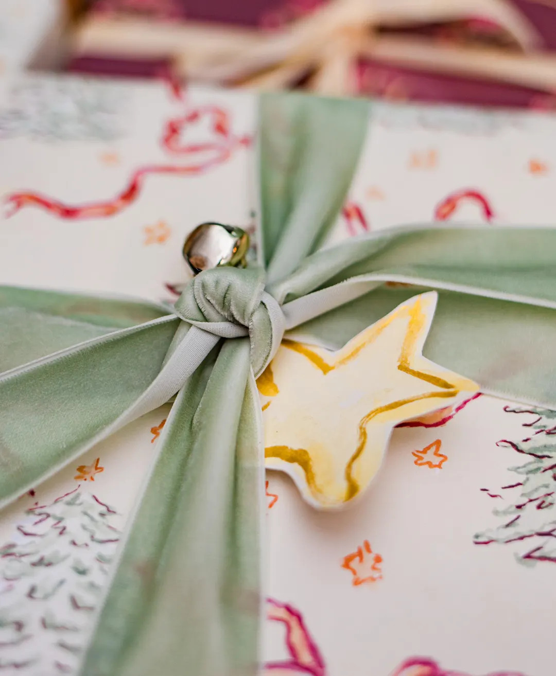 Handpainted Star Gift Tags With Gold Accents - Christmas Gift Tags, Holiday Gift Tags, Watercolor... | Etsy (US)