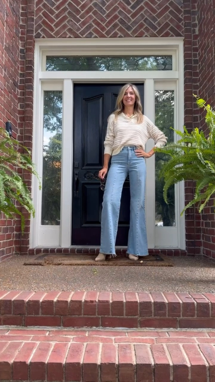 Favorite wide leg jeans

#LTKStyleTip #LTKOver40 #LTKVideo