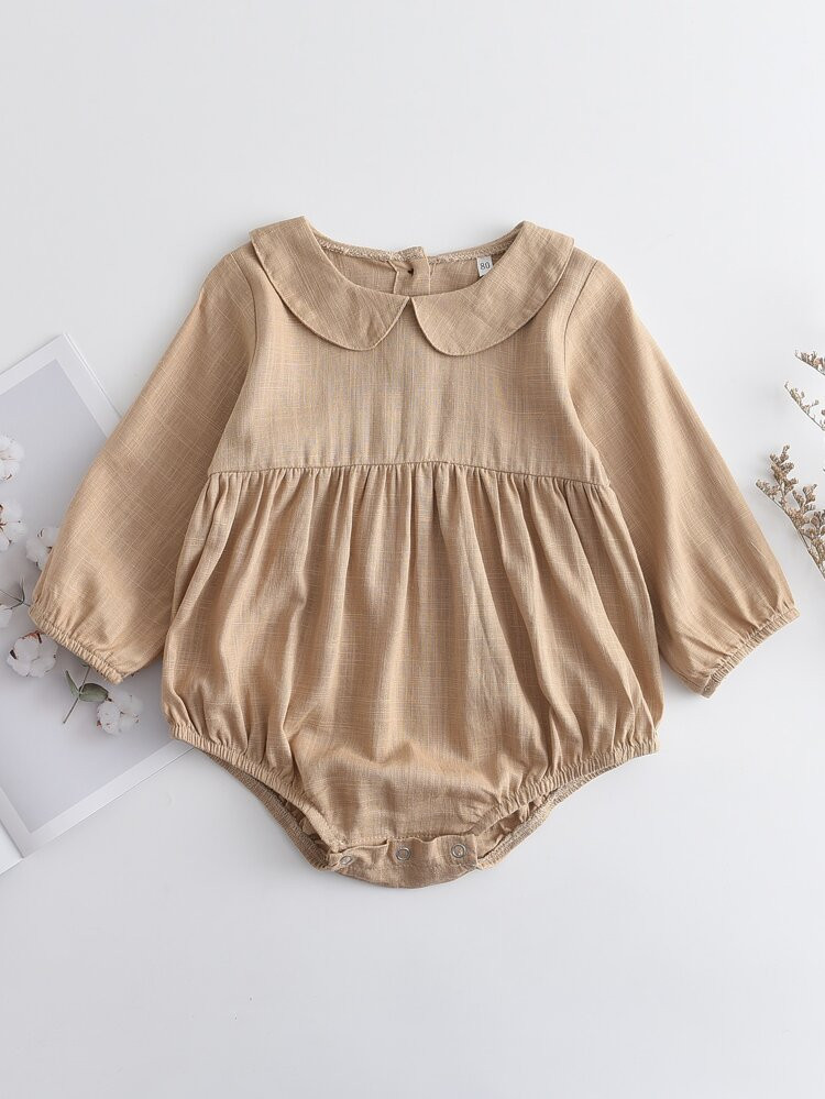 Baby Girl Peter Pan Collar Bodysuit | SHEIN