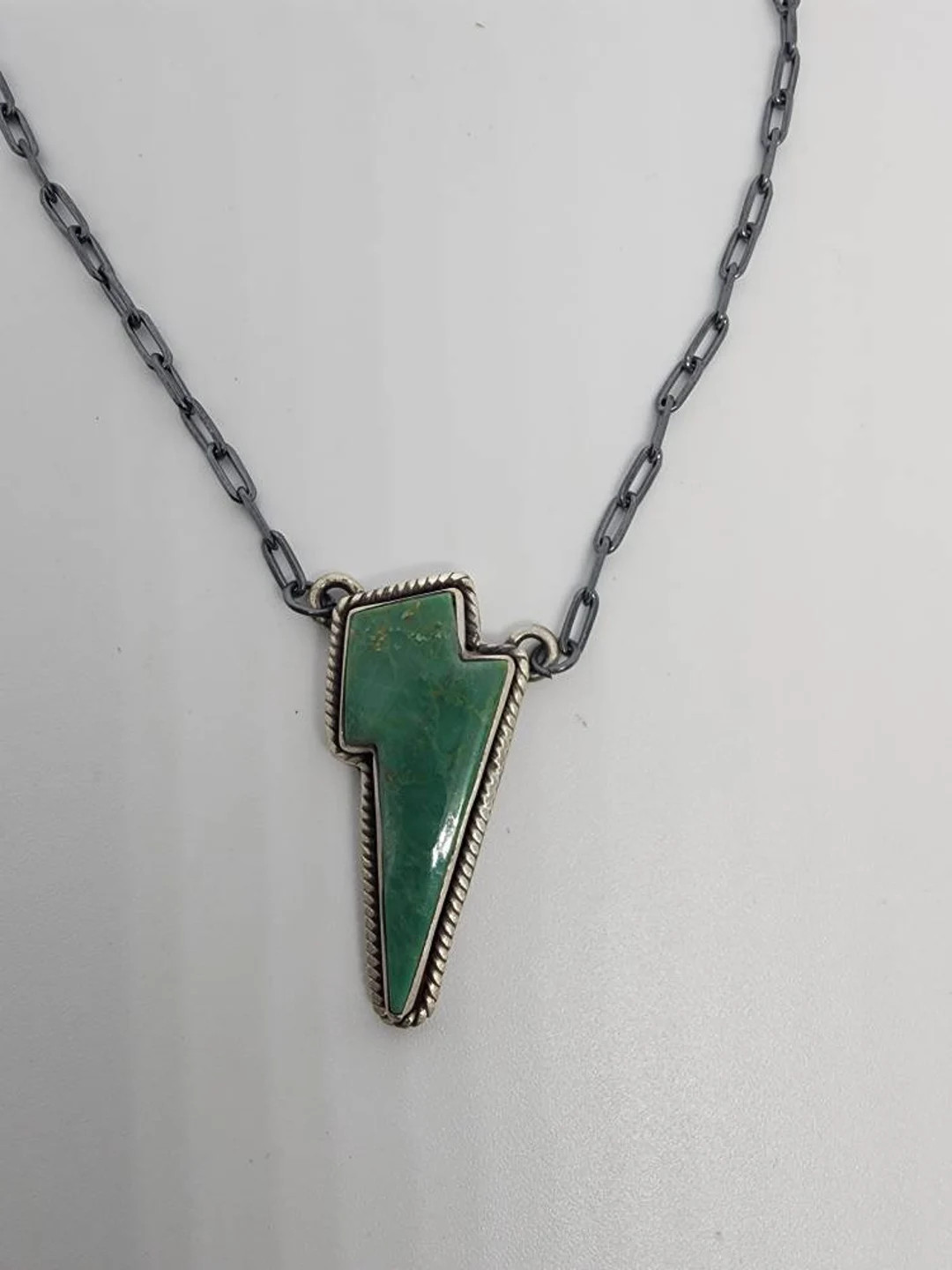 Kingman Turquoise Bar Necklace - Etsy | Etsy (US)