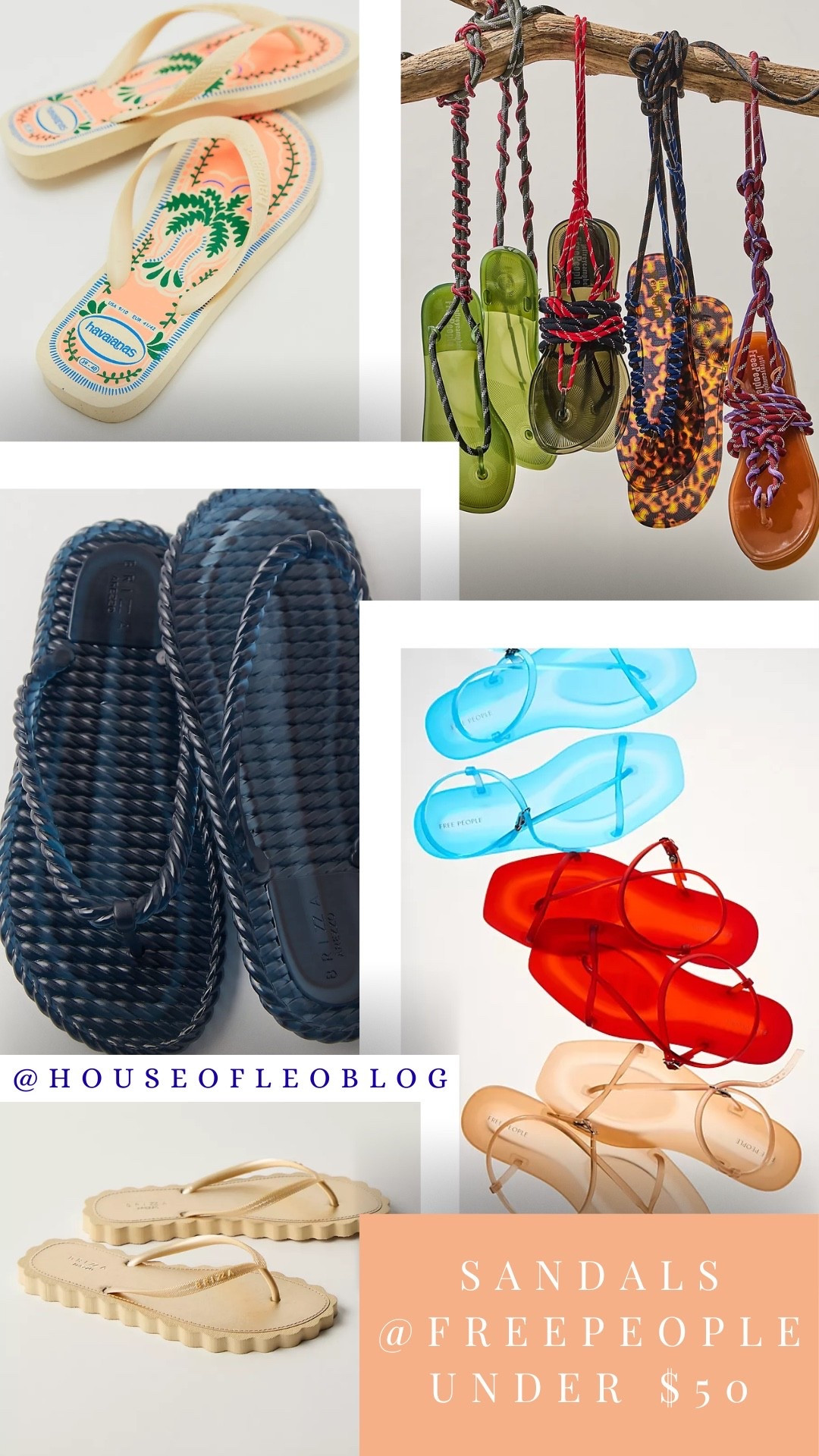 Free people sandals, jelly sandals, flip-flops, sandals under $50

#LTKSwim