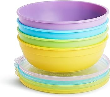 Munchkin® Love-a-Bowls™ 10 Piece Baby Feeding Set, Includes Bowls with Lids and Spoons, Multic... | Amazon (US)