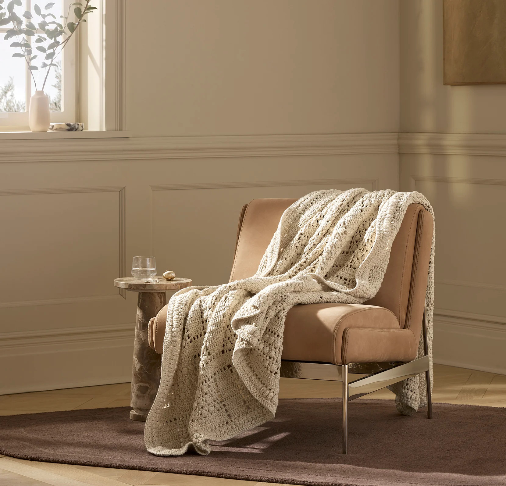 Summer Crochet Throw Blanket - Hand-Crocheted & Organic | Boll & Branch | Boll & Branch